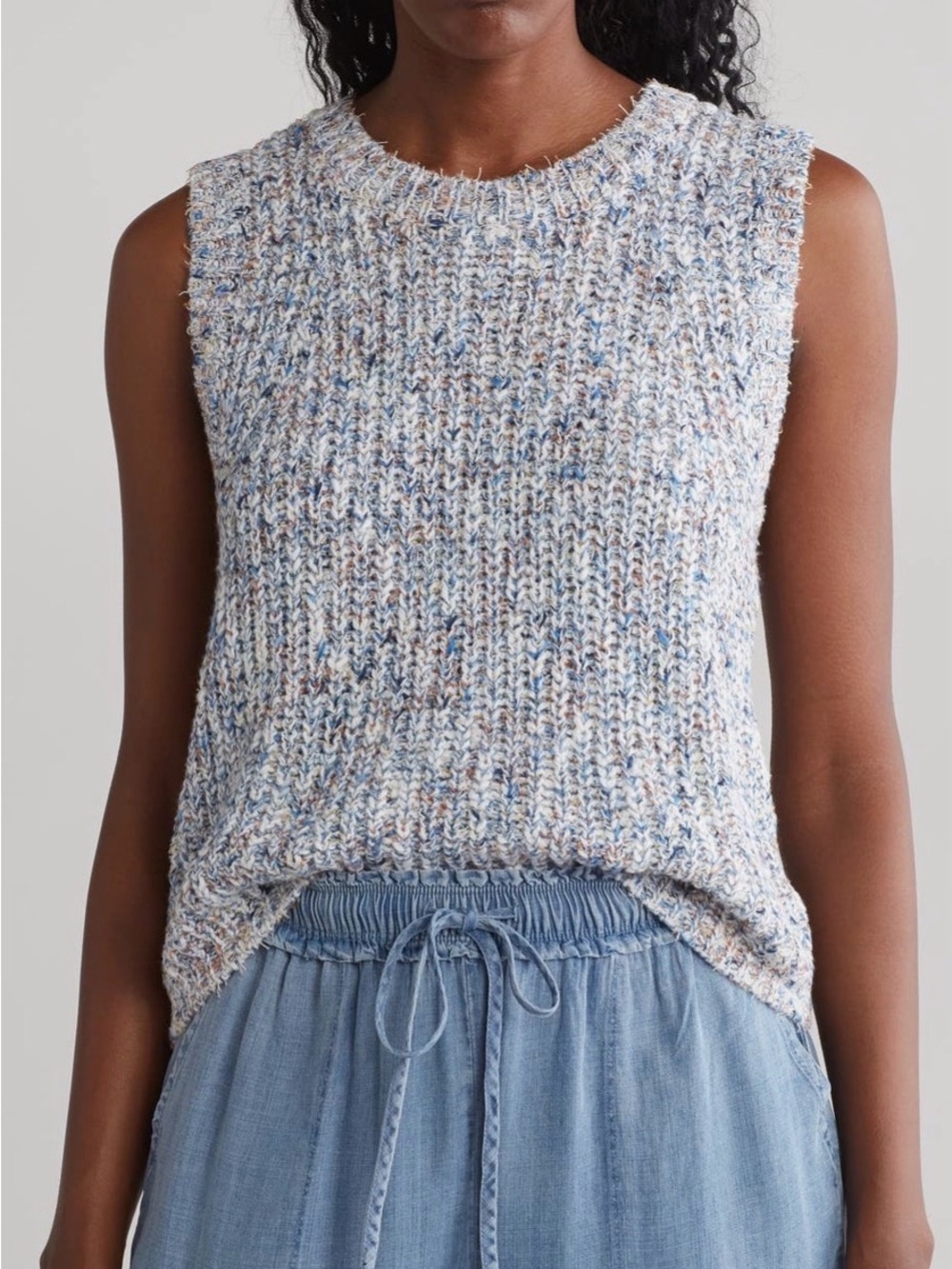 Splendid Multicolor Knit Sleeveless Sweater NWT small